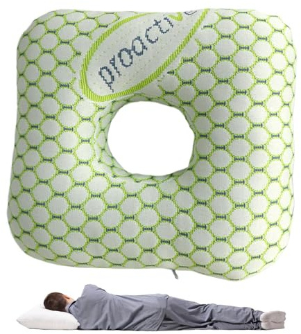 Per Il Piercing All'Orecchio | Cuscinetto Di Supporto In Schiuma Memory Foam,a Ciambella per Orecchio con Dimensioni 27.99x27.99x7.01 cm - Per Auto Posto di Lavoro Palestra Sonnellino Viaggio Casa Aer
