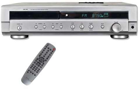 Surround Sound DVD Player, Home Theater Amplifier, Wireless Bluetooth Connectivity, Remote Control, Fiber Optic and Coaxial Output for Home Entertainment