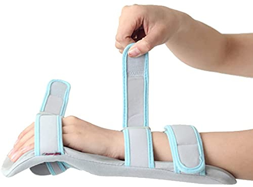 Resting Hand Splint - Night Immobilizer Wrist Finger Brace - Thumb Stabilizer Wrap - for Arthritis, Tendonitis, Carpal Tunnel Pain - Functional Support for Sprains Fractures