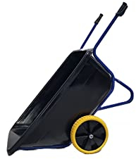 Kelberg 2-Rad Hofkarre 400L Starco Flex Garten-Bau-Hof-Schubkarre PP Mulde und Pulverbeschichtet