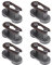 Keenso 5pcs Kit de cadena de entrenamiento de motocicleta, eslabones de cadena de acero al carbono para eslabones de enlace de motocicleta
