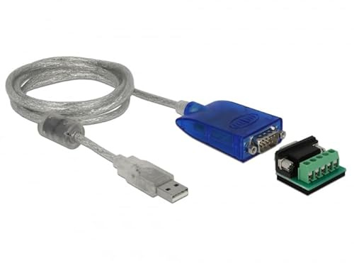 Delock 64055, Adaptador USB Tipo A a Serie RS-422/485 DB9 con protección contra sobretensiones