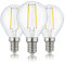 hellum E14 LED warmweiss Glühbirnen im 3er-Pack, Energiesparlampe E14 mit 2,2W ersetzt Glühbirne mit 25W, LED warmweiß mit 2700K und 250lm, Birne in G45 Tropfenform 208108