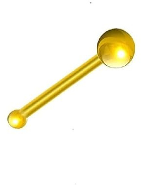Piercing Nasenstecker Nose Pin Echt 585 Gold Maße 0,6 x 6 x 1,4 mm Nase neu modern modisch extravagant 46001