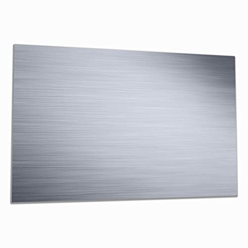 Wallario Herdabdeckplatte/Spritzschutz aus Glas, 1-teilig, 80x52cm mit 13 mm hohen Füßen, für Ceran- und Induktionsherde, Muster aus grauen Streifen - Schraffur