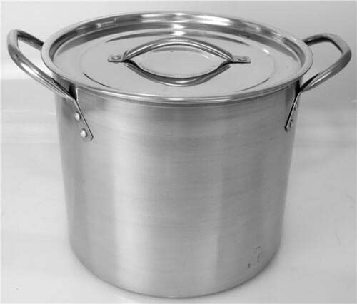 HoitoDeals 15L Stainless Steel Stock Pot Brew Boiling Stew Soup For Cooking Pot (1Pcs)
