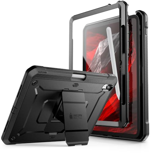 SUPCASE für iPad 11 Hülle A16 Chip 11'' 2025 iPad 10th 10.9'' 2022, Schwarz | Bumper Case 360 Grad Schutzhülle mit Displayschutz, Ständer und Stifthalter [UBPro] Hardcase für iPad 11''/10.9'' 2022/2025