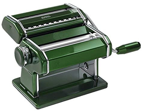 Máquina De Pasta Delicada Máquina De Pasta Manivela Manual Máquina De Rodillo De Pasta Máquina De Fideos Manual Perfecta para Hacer Espaguetis Frescos O Fettuccini (Color : Green, Size