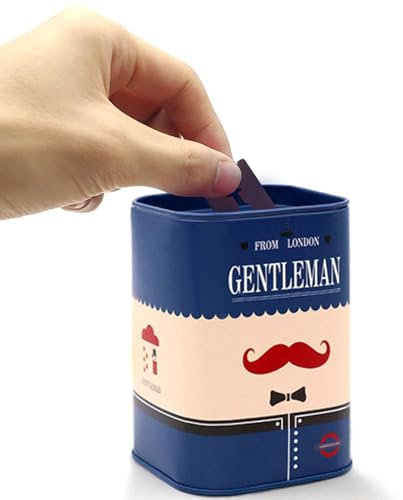 DHinkyoung Caja de eliminación de cuchillas de afeitar de seguridad, contenedor de eliminación de cuchillas de afeitar de doble filo, estilo caballero desmontable con patrón de barba roja para salón y