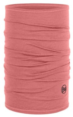 BUFF Braga de cuello, Merino Lightweight, Adulto Hombre Mujer, Rosa, Talla unica, Bufanda Multifuncional 100% Lana Merino, Senderismo, Aire Libre, Sostenible, Ligera, Fina