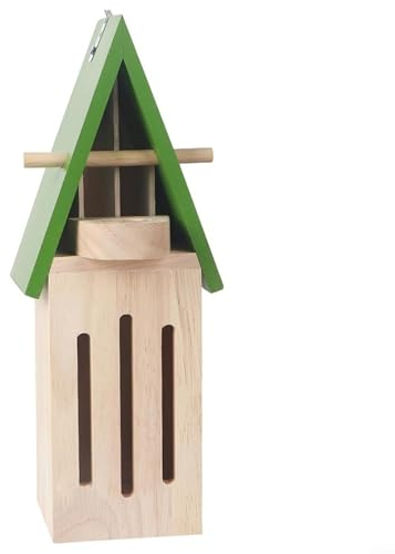 Bienenhaus aus Holz, Naturholz, Outdoor-Unterschlupf, Bienen-Hotel, Lebensraum für Haus, Garten, Dekoration