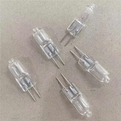 WYLIELAMSH Halogen Leuchtmittel 10 Teile/los G4 Halogen Glühbirnen Kapsel Lampen Warm Weiß Klare Halogenlampe G4 12V,50W