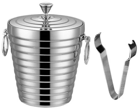 Kühlbehälter aus Edelstahl, Aufbewahrungsbox für Bierflaschen, Mehrfarbig, 2 l