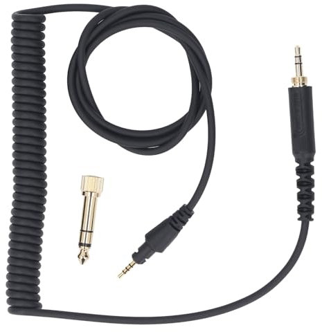 Sunicon Kopfhörer-Soundkabel, universelles Audio-Verlängerungsset, langes Federverlängerungs-Soundkabel mit 3,5-mm-Stecker und 6,3-mm-Adapter für Stereoanlagen, Smartphones,