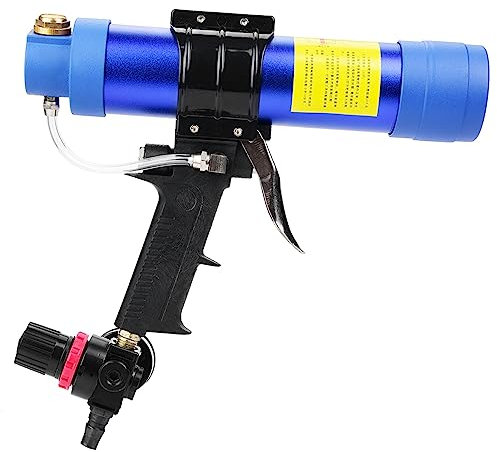 310ML Caulk Gun Cartridge, Caulking Glass Glue Gun Pneumatic Glass Glue Sealant Gun Hand Air Caulking Gun Glass Glue Sealant Gun Cartridge Air Gun Pneumatic Caulking Gun