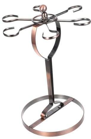 ANDRESLAD Retro Wine Glass Holder Cup Stand Iron Wine Rack Tabletop Storage Rack