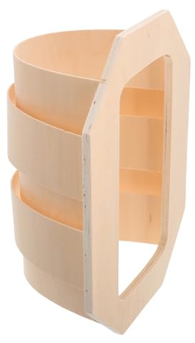 VOSAREA Sauna Lampenschirm Ecklichtschirm für Die Sauna Sauna-lichtschirm aus Holz Lampenschirm Für Saunakabine Saunazubehör Leichte Abdeckung Lichtabdeckungszubehör Khaki Hölzern