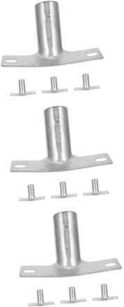 Healvian 4pcs Household Cleaning Tools Iron Broom Handle Adapter Mounting Brackets Easy to Install Floor Brush Accessories