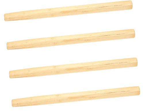 Happyyami 4pcs Wood Handle Replacement Hardwood Handle for Garden Tool Farm Tool for in Patio