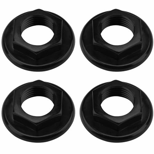 4 Pack 1/2 BSP Sink Tap Back Nuts, Lasting ABS Plastic Flanged Back Nuts Surface Pipe Fittings for Bathroom Basin Taps and Mixers High-Strength Plumbing tools Accessories for Home Use
