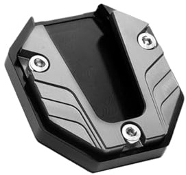 Motorrad Ständer Schuh Seitenstütze, Vergrößerte Basis, Fußstütze, Verbreiterte Anti-Rutsch-Seitenstütze, Abdeckung, Roller-Modifikation, Ersatzteile(Titanium)