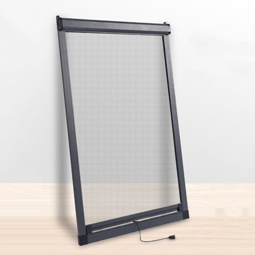 Telescopic Push-Pull Window Screen, Anti-Mosquito Roller Blind with Aluminum Alloy Frame for Customizable Installation