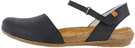 El Naturalista Damen Klassische Sandalen Wakataua, Frauen Sandalen,Sommerschuhe,Freizeitschuhe,offene Schuhe,Strandschuhe,Black,38 EU / 5 UK