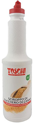 Toschi Sciroppo di Zucchero di Canna Kg 1,300 ( Litri 1) in Bottiglia con Dispenser
