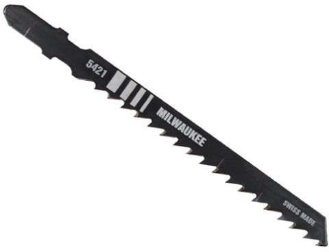 Milwaukee 48-42-5421 4-Inch, 6 Teeth per Inch, High Carbon Steel Jig Saw Blades, 5-Pack