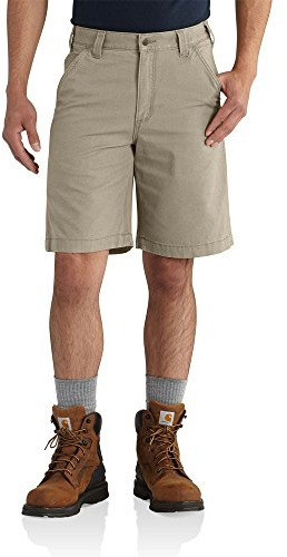 Carhartt Men's Relaxed 10 Rigby Dungaree Short, Tan, W44