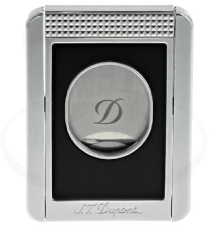 S.T. Dupont 003415 S.T. Dupont Cigar Cutter Stand, Black & Chrome, 2.5 x 1.9 x 0.2 inches (64 x 48 x 7 mm)