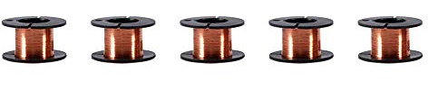 5pcs Enameled Copper Wire, 0.1mm Enameled Wire Copper Winding Wire Enamelled Repair Wire Length 15m