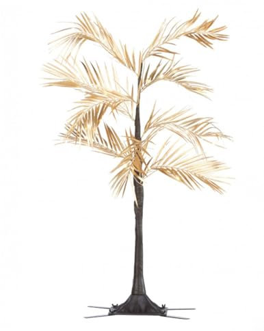 Feeric Lights et Christmas - Arbre Lumineux d'intérieur Palmier doré h. 90 cm 90 LED + transfo