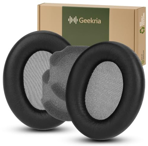 Geekria Replacement Ear Pads Compatible with Sony WH-1000XM4 Wireless Headphones Ear Cushions, Repair Parts (Black)