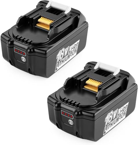 XNJTG 18V 5Ah Ersatzakkus für Makita 18V Li-Ion Akku BL1860B BL1860 BL1850 BL1850B BL1840B BL1840 BL1830B 194309-1 196399-0 Makita Akku Werkzeug [2 Stück]