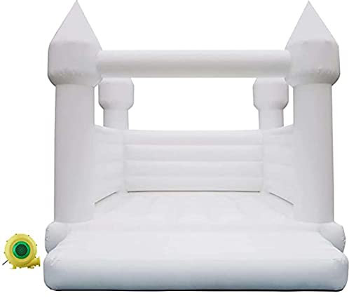 AIYIFUTY Castillo Inflable para casa de Rebote de Boda, Puente Blanco, Castillo Hinchable, Decoraciones de Compromiso de Boda, Cama de Salto para Fiesta, 13 pies x 11.5 pies x 10 pies
