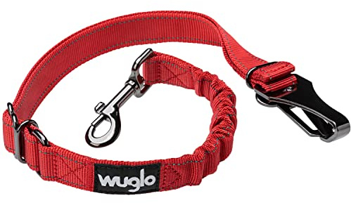 WUGLO Ceinture Chien Voiture | 3 Modes de Fixation | Réglable de 30 à 95 cm