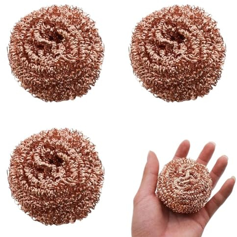 HUFFA 6pc Kupfer Beschichtet Topfreiniger Kupfer Draht Sauber Ball Küche Liefert Herd Reinigung Pinsel Töpfe Pfannen Wäscher Reinigung Schnelle artefakt