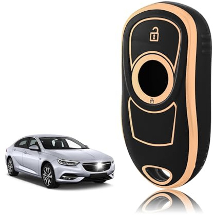 TOOMUME Schlüsselhülle für Opel Vauxhall Astra K Insignia B Corsa Adam | Weiches Silikon, Stoßfest, Sturzfest, Kratzfest, Autoschlüssel Schutzhülle für Mokka X Zafira Meriva Buick, 2 Tasten