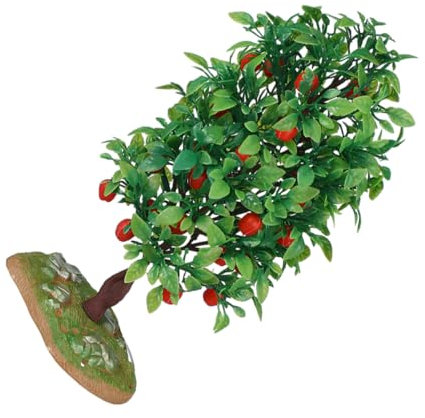 UKCOCO Modèle Arbre Pomme Artificiel Plastique Décor Train Miniature Et Maquette Accessoire De Décoration Fruitière pour Diorama Et Vitrines