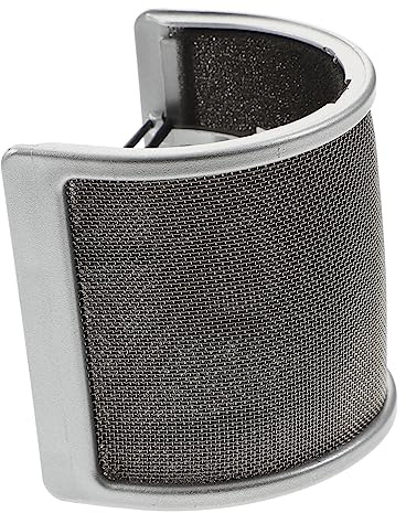 SHINEOFI Filtro Antipop Microfono Schermo in Rete, Protezione da Saliva e Vento per Microfono e Parola