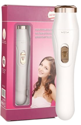 Tuxuseo Recortadora de vello corporal, afeitadora corporal y recortadora de bikini, depiladora impermeable y juego de cuidado con batería con cabezales de corte intercambiables para hombre y mujer