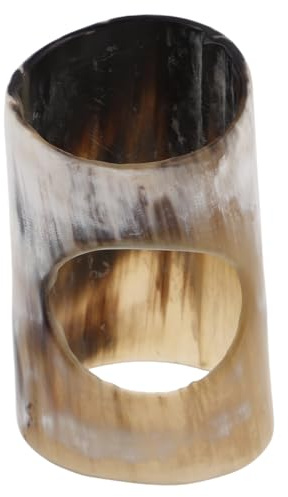 VALICLUD Viking Drinking Horn Stand 4.53 Inch Cow Horn Cup Holder Base for Display Storage Vintage Accessory for Home Bar Shelf