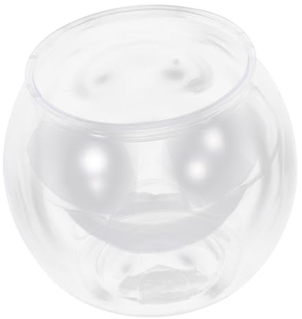 HEMOTON Deko-Aquarium Transparentes Kugel-fischglas Für Schreibtisch Und Wohnzimmer Modernes Stabiles Design Für Fisch Und Garnelen Dekorative Aquarien Für Zuhause Und Büro