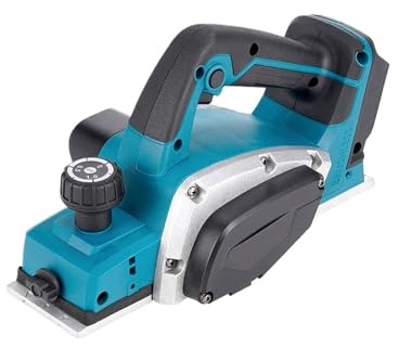 Hookurity Raboteuse électrique portative sans Fil Raboteuse électrique sans balais, Outil électrique portatif for Couper Le Bois, Machine à raboter, menuiserie, Travail du Bois, Batterie 18 V