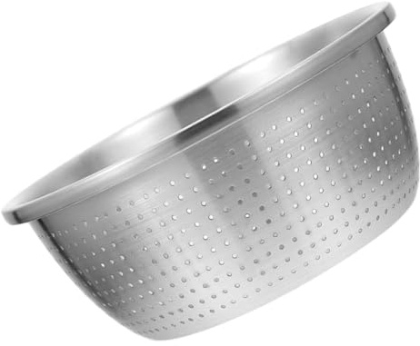 GLEAVI Colino da Cucina in Acciaio Inossidabile da Scolapasta per Lavare Frutta e Drenare Pasta Design Impilabile per Uso