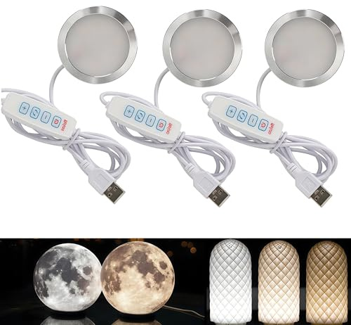 Lot de 3 lampes LED 3 couleurs pour imprimante 3D - Accessoires pour imprimante 3D Bambu Lab A1/A1mini/P1S/P1P/X1C Baoblaze - Kit d'éclairage créatif LED - Kit d'éclairage créatif à LED - Alimenté par