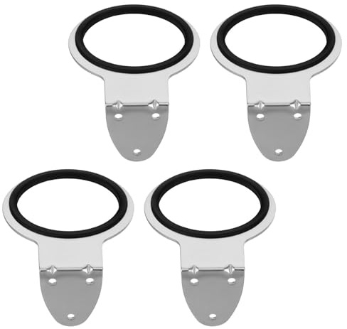 BAZEITFLOW 4 Pièces Support Sèche-cheveux Acier Inoxydable Sans Mains pour Sèche-cheveux et Accessoires de Coiffure Organiseur pour Salle de Bain et Salon Professionnel