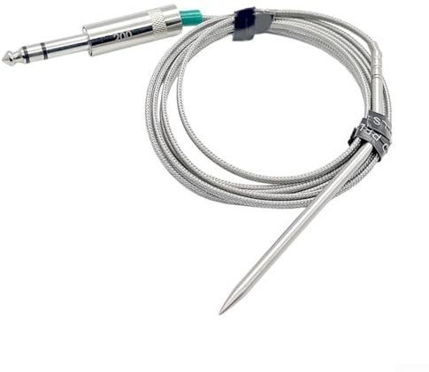 Valixirant Sonda per carne P-1028 e per griglie a pellet Prime da 12 V, sensore termometro per barbecue ad alta temperatura per cucinare all'aperto, accessorio per monitor della temperatura