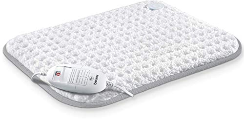 Beurer HK42UK Super-Cosy Heat Pad | Luxury soft fleece surface | Rapid warm-up function | 3 electronically regulated temperature settings | Machine-washable | Automatic switch-off